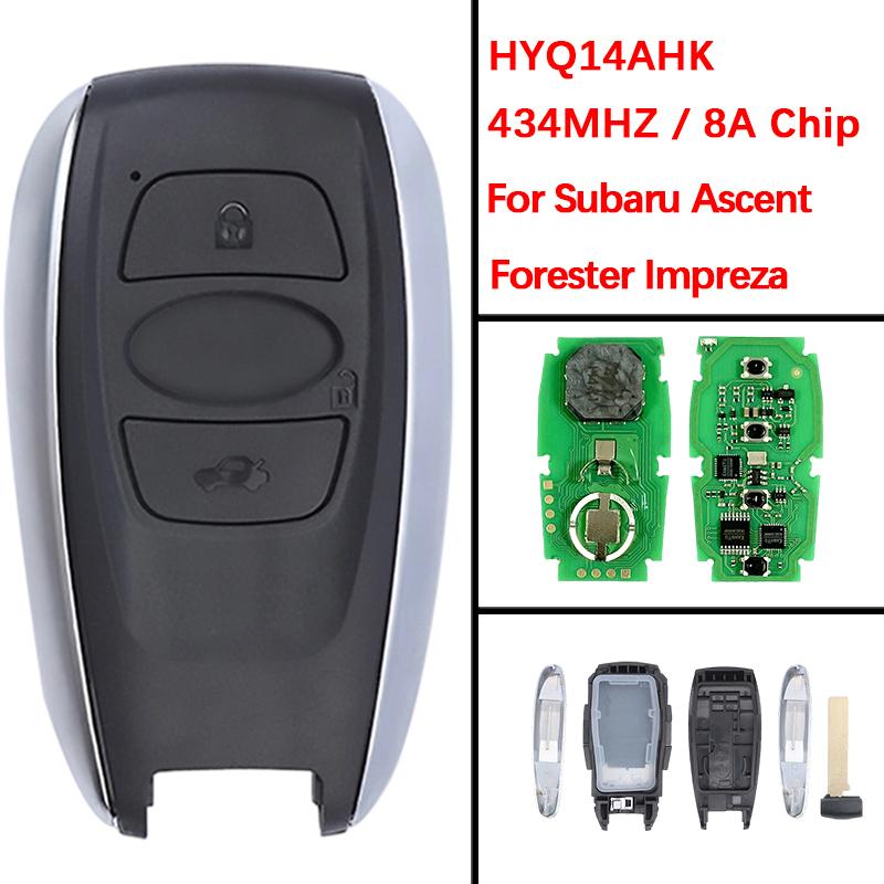 CN034007 Aftermarket 3 Buttons Smart Key Fob 88835-FL03A HYQ14AHK 8A Chip 434Mhz For Subaru Ascent Crosstrek Forester Impreza