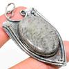 Natural Stingrey Coral Gemstone 925 Sterling Silver Gift Pendant 2.76" T0h65