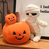 2Styles Trick Treat 'r Sam Plush Toys Halloween Pumpkin Man Doll Stuffed Cute Gift Plushies Fans Boys Kids Gifts Halloween Decor
