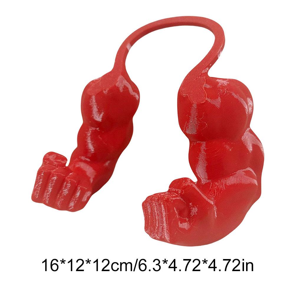 Кошачьи мускулистые руки 3D-печать Креативный смешной кот Подвесной декор на шею Аксессуары для костюма питомца для косплея на Хэллоуин, вечеринку по случаю дня рождения