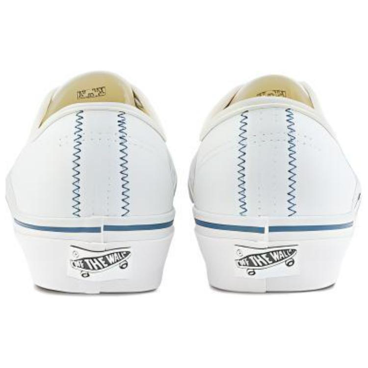 Vans Оригинальные кроссовки Authentic 44 Premium с амортизацией, прочные, низкие, для скейтбординга, унисекс, белые/синие VN000CQAJVY