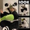Women Pajamas Panda Robe Plush Nightgown Soft Anime Cosplay Costume Halloween Homewear Hooded Clothing