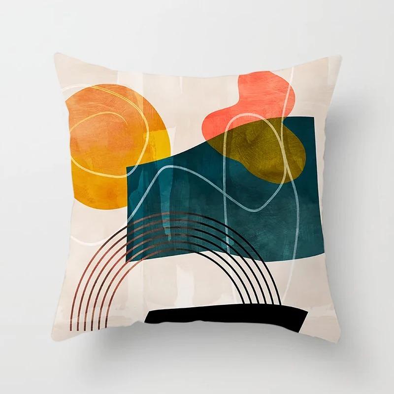 Простые красочные декоративные наволочки для гостиной, офиса, дома, наволочки для автомобиля, украшения
