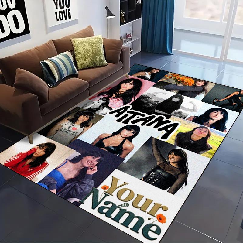 Name Custom Aitana Ocana Carpet Rug for Living Room Bedroom Home Sofa Decoration,Kids play Non-slip Floor Mat