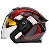 3C Certified A-Class 3/4 Motorcycle Helmet Men Women Full Season Use ABS Shell With Removable Visor