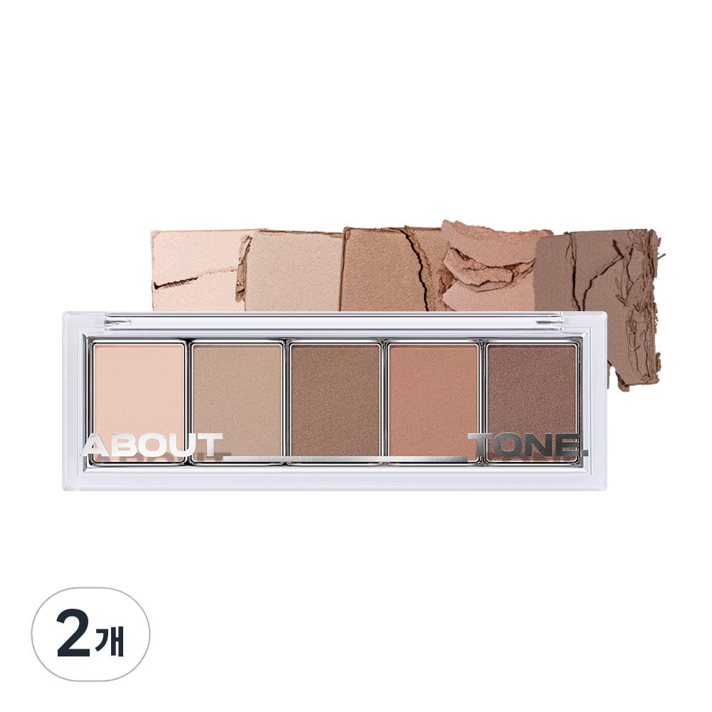 ABOUT TONE Вернуться к базовой палетке теней 9 г, 02 Soft, 2 шт.
