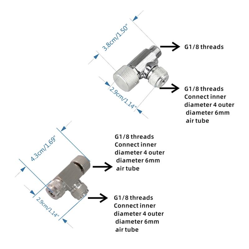 Регулятор CO2 для аквариумных растений с одной головкой/двумя головками, точный игольчатый клапан, счетчик пузырьков для аквариумных аксессуаров C42