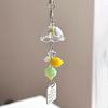Y2K Green Lemon Key Chain Wind Chimes Star Beaded Keyring For Phone Camera Earphone Case Charm Pendant Keycord