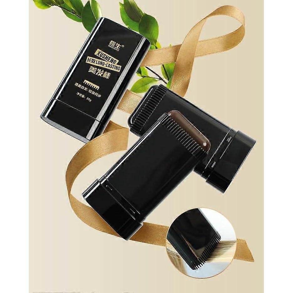 Temporary Black Hair Color Brush 20g for Instant Precision Root Touch Up and Mess Application
