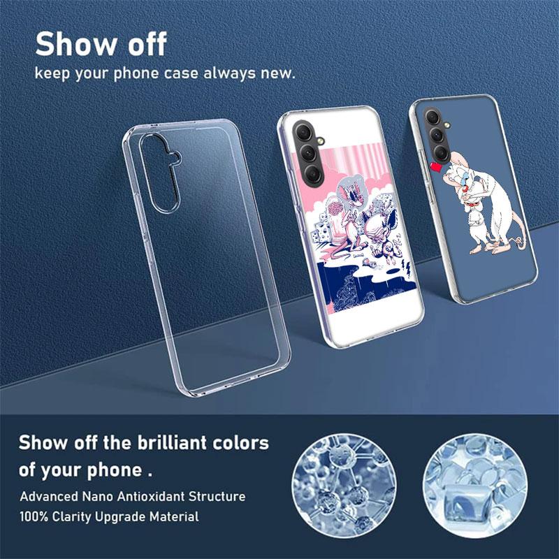 Чехол 'Аниме Розочка и Мозг' Для Телефона Samsung Galaxy A12 A22 A32 A52 A52S A13 A23 A33 A53 A14 A24 A34 A54 5G A73 A42 A9 A8 A7