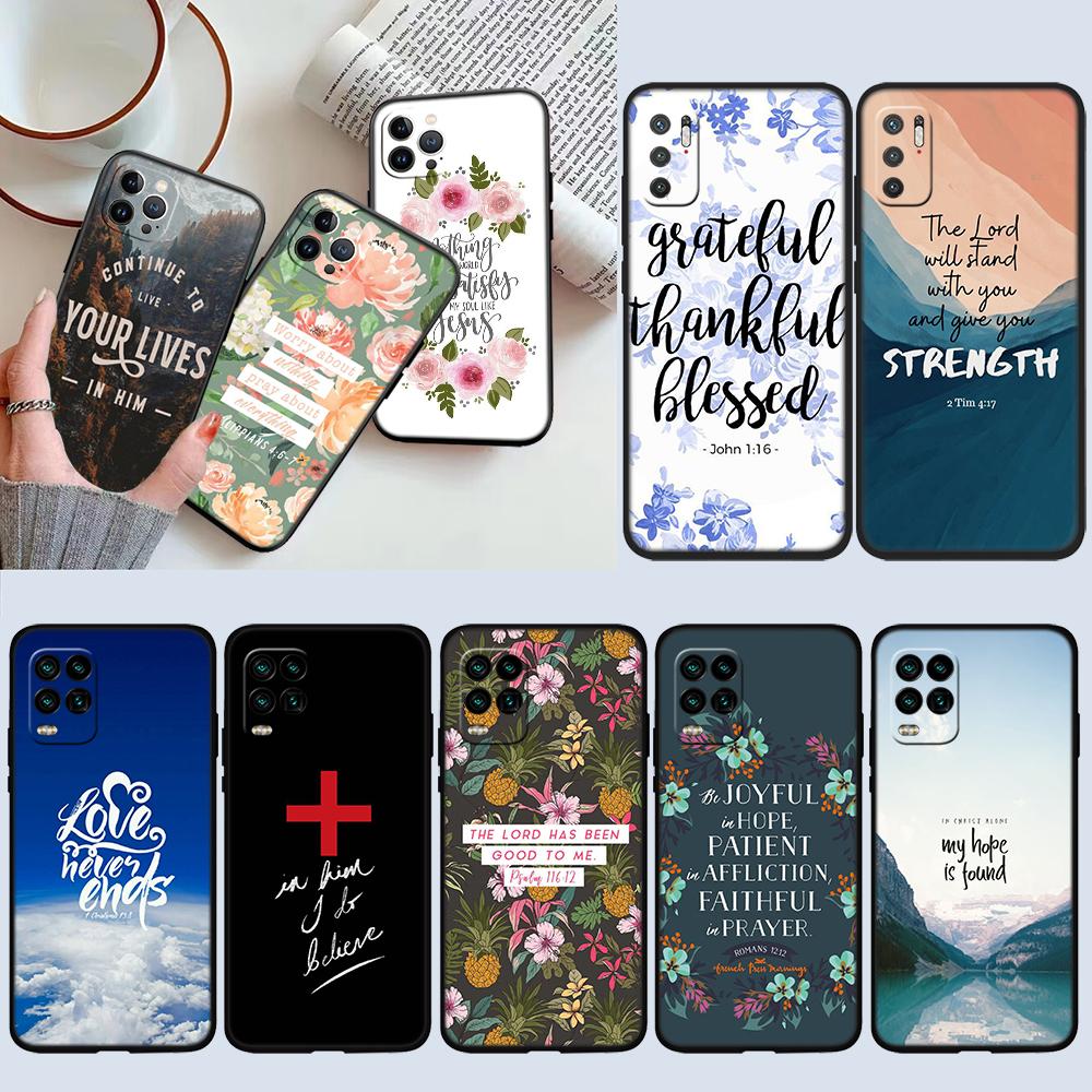 NH9 Bible Verse Jesus Christ New High-End Shell Phone Case for Redmi Note 10 11 12 Pro Max 10S 10C 10T 11A 11S 12S 12C