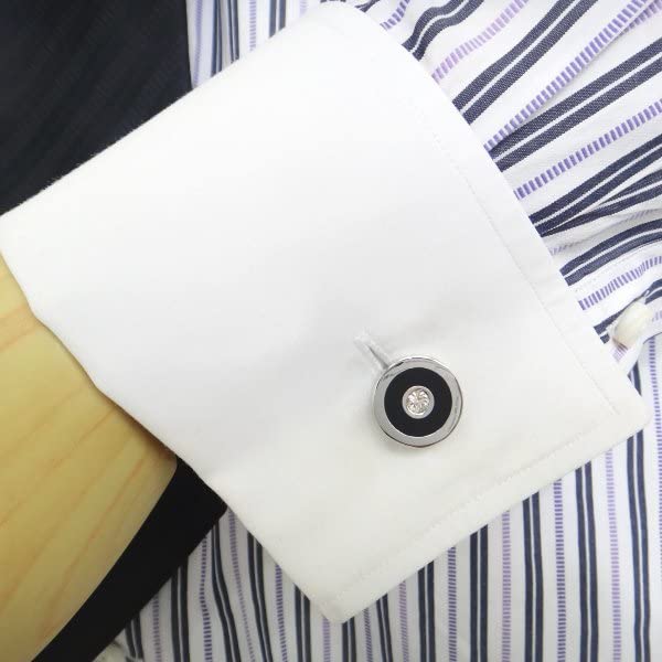 Прочные черные и каменные запонки запонки с алмазной огранкой