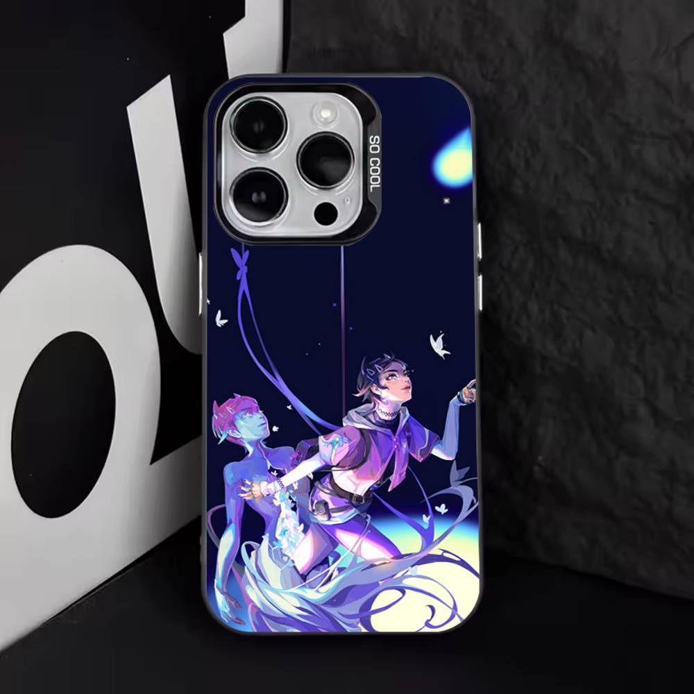 Чехол для телефона Clove V-Valorant-S для iPhone 17,16,15,14,13,12,11,Pro,Max,Plus,E,Air,Mini Черный ТПУ Чехол