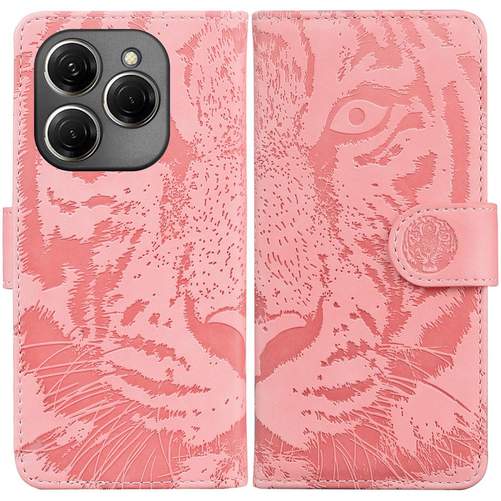 Для TECNO Spark 20 Pro Кошелек Чехол для телефона Узор Тигр Искусственная кожа Откидная крышка