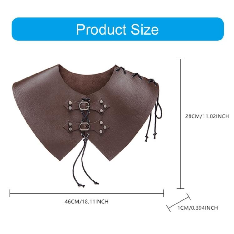 Средневековые Викингские Наплечники Регулируемые Воинские Двойные Наплечники Покрытие Плеча из Искусственной Кожи Накидка для Женщин Мужчин