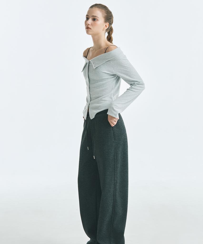 MIXXO Футболка с длинным рукавом и открытыми плечами_Miwlwg129A