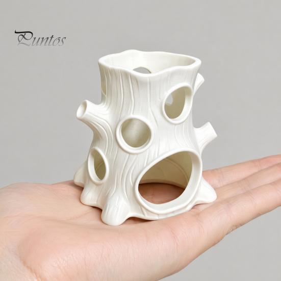Экологичное украшение для аквариума, 2 шт., 3D-печать, коряга для аквариума, укрытие для рыб, ландшафтные художественные украшения, множество отверстий для укрытия