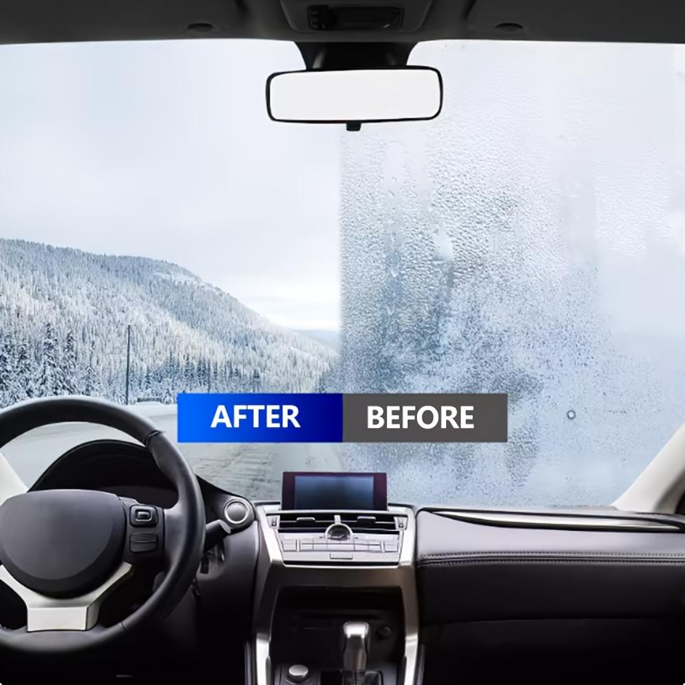 KJM Спрей Антифриз и Антизапотеватель - Зимний Размораживатель Стекла Автомобиля, Готовая к Использованию Предварительно Смешанная Формула, Длительная Защита от Льда и Запотевания для, Зеркал