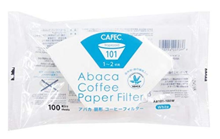 Sanyo Sangyo Abaca Coffee Filters 101, 1-2 cups, 100 filters per pack, AB101-100W, 4-pack