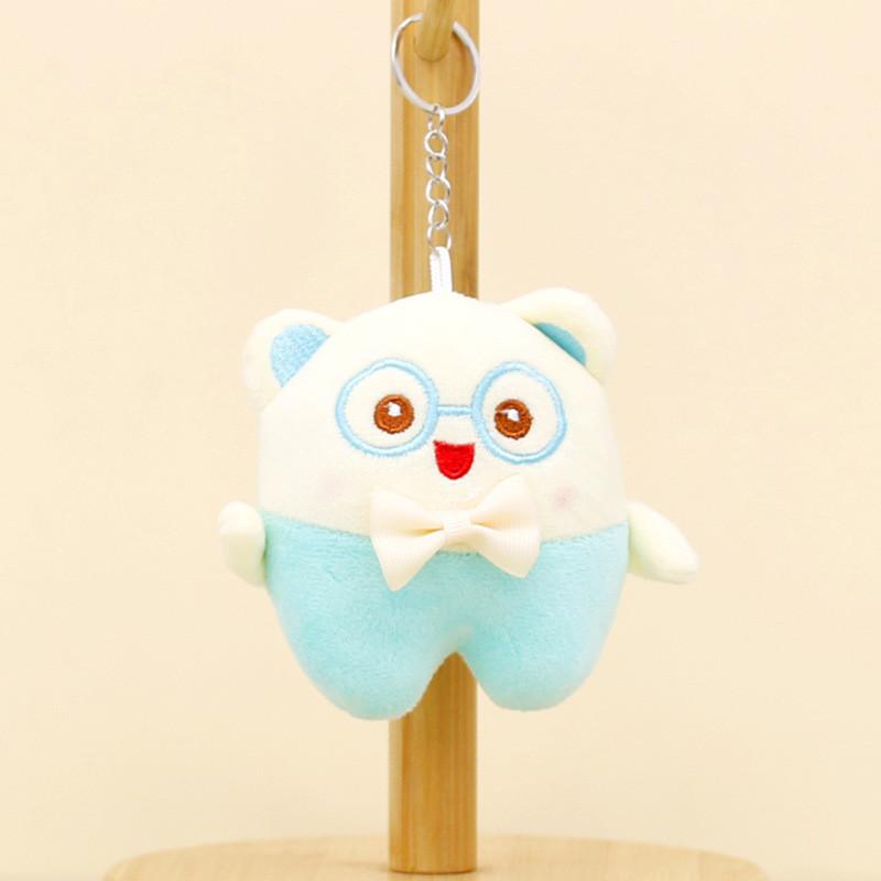 Adorable Cartoon Bear Plush Keychain Soft Pp Cotton Animal Toy Bag Accessory