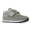 New Balance Детские брюки на липучке 574, серо-белые, PV574EVG