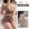 Sexy lingerie pure desire with chest pad lace hollow suspender small chest show big nightgown women