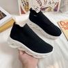Fashion Spring and Summer 2024 New Korean Version of Elastic Socks Shoes Hollow Sports Casual Light Breathable Fly Weaving Women's Shoes