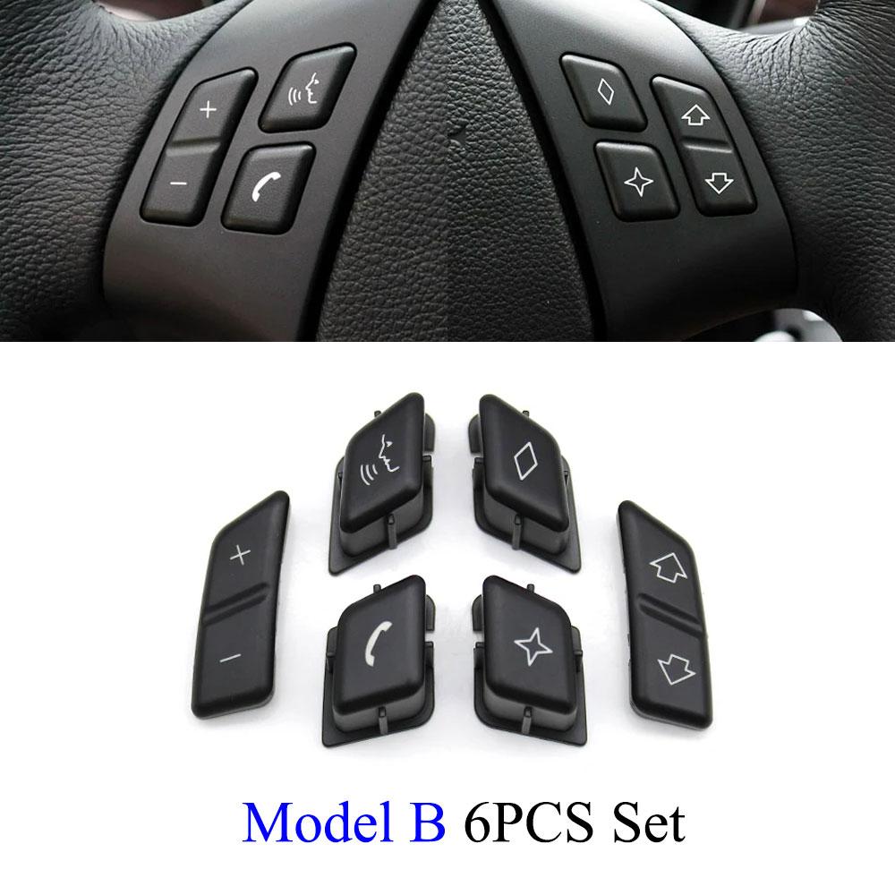 Multifunction Steering Wheel Button Control Switch Key Cover Set For BMW 3 Series X1 E90 E91 E92 E93 E84 61316959893 61316959894