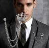 Custom Men's Crown Chain Brooch Pin for Business Suits (F010)