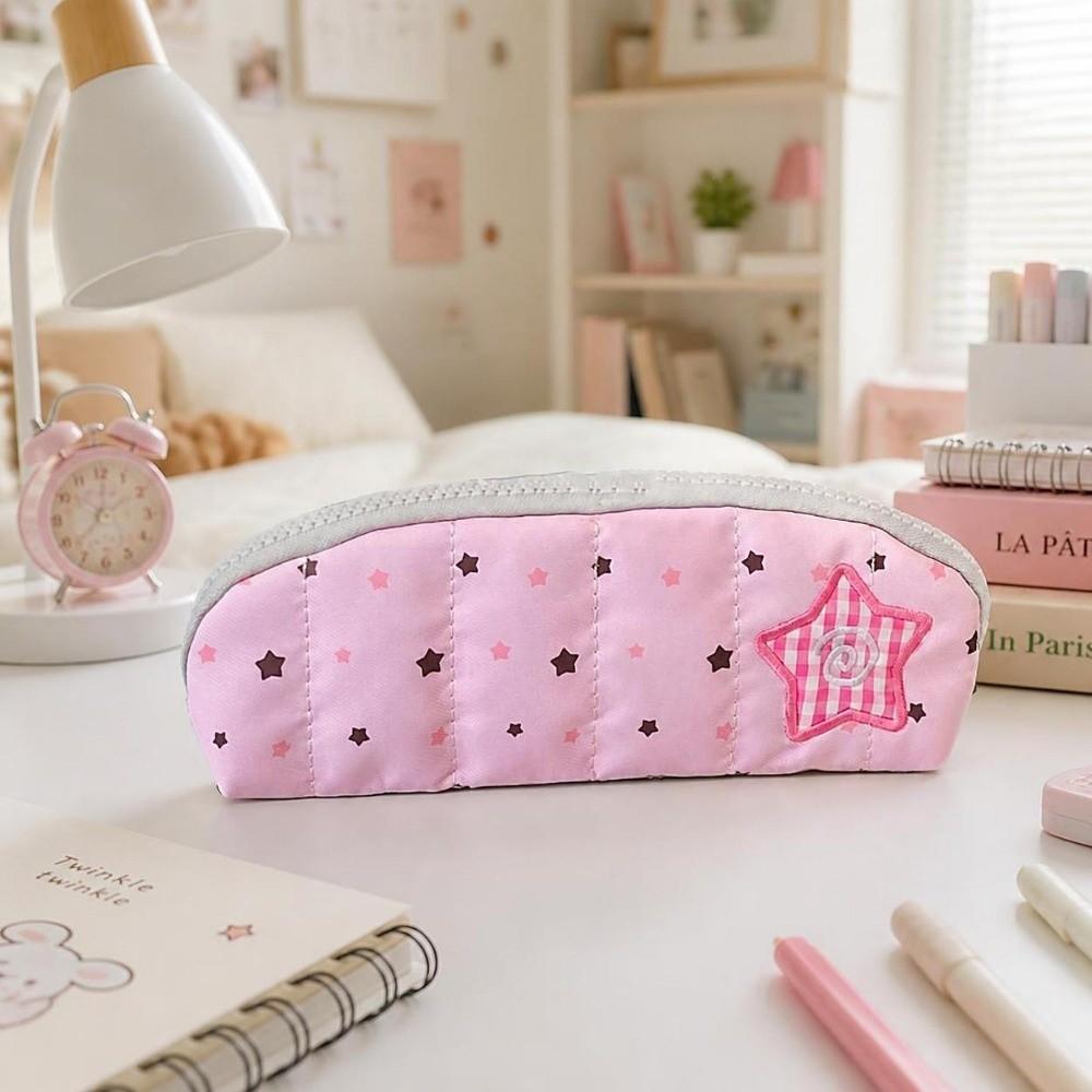 Cute Star Pencil Pouch Kawaii Stationery Storage Case Cartoon Stationery Bag Pencil Holder