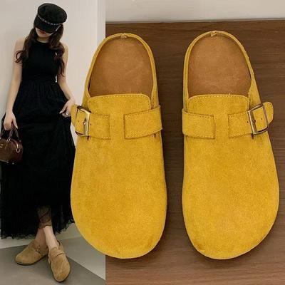 Новые женские полутапочки - для путешествий на открытом воздухе, для дома, для пожилых людей, с чувством дышащего комфорта, модные нескользящие мягкие эластичные амортизирующие туфли