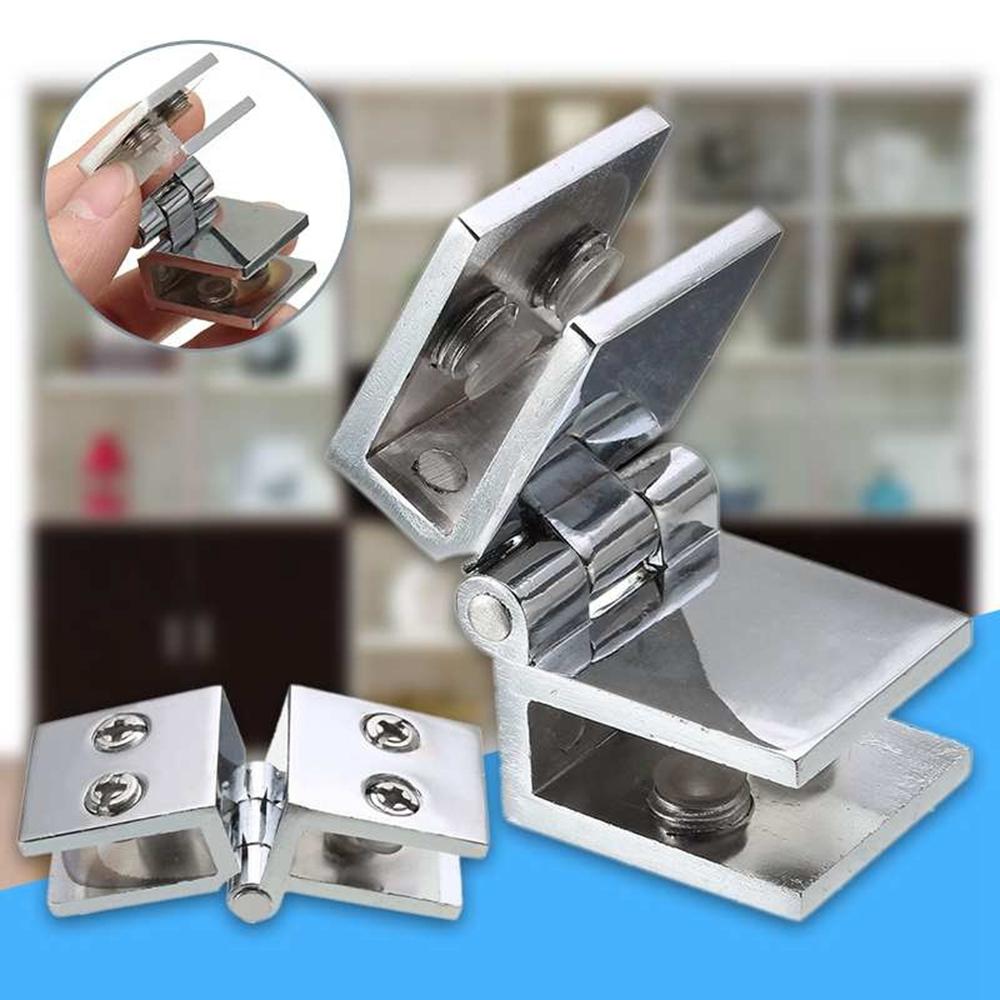 Board Hardware for Wine Cabinet Glass Fixing Clip Cupboard Clamp Glass Door Hinge Door Hinges