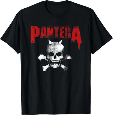 Официальная футболка Pantera со трафаретным рисунком рогатого черепа