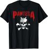Pantera Official Horned Skull Stencil T-Shirt