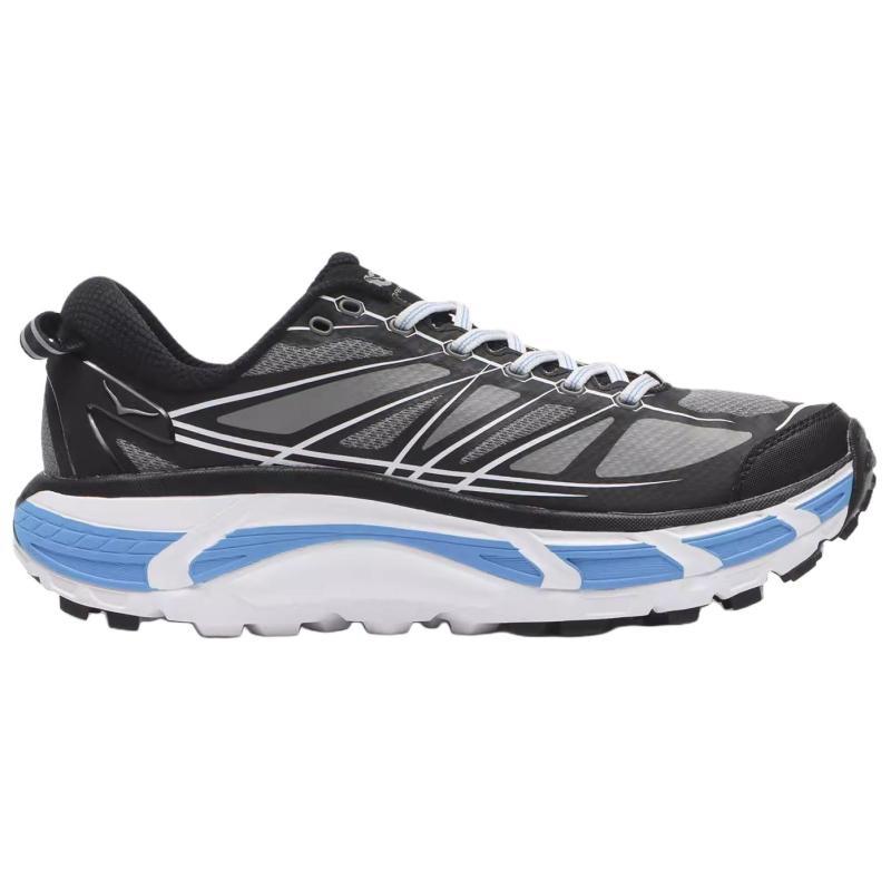 HOKA One One Mafate Speed 2 Противоскользящие Износостойкие Низкие Кроссовки Унисекс Черно-белые 1126851-BWHT
