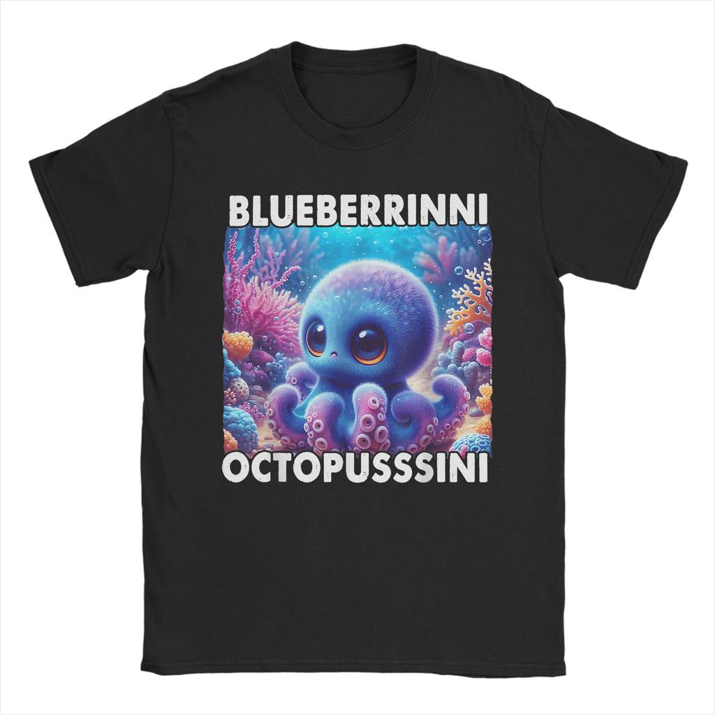 Types of Italian Brainrot Meme Character T Shirts Men Cotton Leisure T-Shirts Round Collar Tee Shirt Short Sleeve Clothing