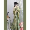 Chinese Tang Dynasty Style Print Restored Hanfu One-piece Chest-length Skirt Suit For Women