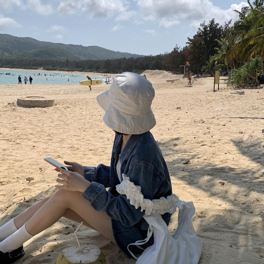 Модная летняя панама из хлопка для женщин Стильная дышащая защита от солнца