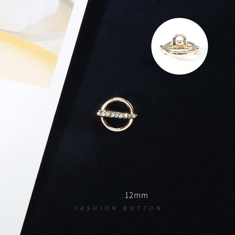 Пуговицы Бриллиантовые Пуговицы для Кардигана Аксессуары Универсальные Круглые Одежда Рубашка с Бриллиантами Женские Металлические Маленькие Пуговицы Высокого Класса