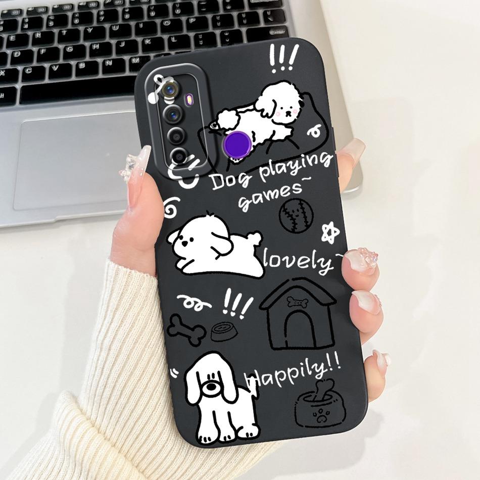 Для Realme 5 5i 5s 5 Pro Милый Мультяшный Кролик Панда Мягкий Силиконовый Чехол Для Realme5 5Pro Защита Камеры Ударопрочные Чехлы для Телефона