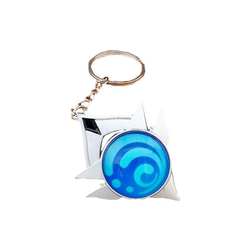 Брелок Genshin Impact Семь Элементов с Дизайном Гео Анемо Электро Дендро Гидро Пиро Крио