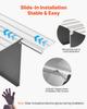 Door Threshold Ramp, 59 mm Rise, Aluminum Alloy Threshold Ramp Rated 363 kg Load Capacity, Handicap Ramps for Home Steps for Wheelchair, Scooters,