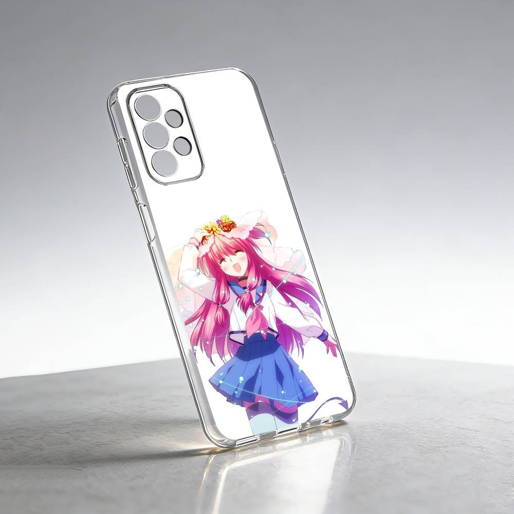 Чехол для телефона Anime Angel Beats Y-Yui Прозрачный Силиконовый Мягкий Для Samsung S25,S24,S21,S22,S23,S30,Ultra,S20,Plus,Fe
