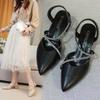 Fashion Sandals Fairy Wind Summer Bag Head Thick Heel Rhinestone High Heel with Skirt Shoes Woman