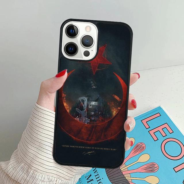 Чехол для телефона Турция Турция Ататюрк Флаг для apple 16 Plus iPhone 17 Air 16 15 14 11 12 13 Pro Max coque