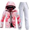 New Ski Suit Suit Ladies Winter Outdoor Windproof Waterproof Warm Thick Single Board Double Board Ski Jacket + Pants