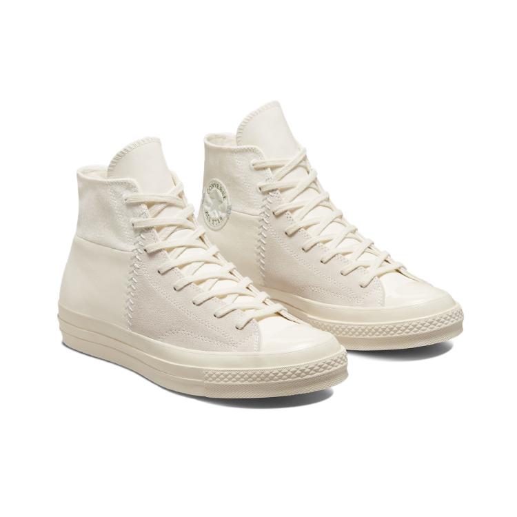 Chuck 70 Converse Crafted Высокие кроссовки из смешанных материалов 'Egret' 172666C