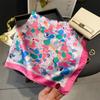 Luxury Fashion Print 70*70cm Square Scarf Women Soft Satin Hairband Neckerchief Tie Female Headband Foulard Bag Ribbon