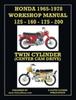 Книга HONDA 1965-1978 WORKSHOP MANUAL 125cc, 160cc, 175cc & 200cc TWIN CYLINDER CENTER CAM DRIVE