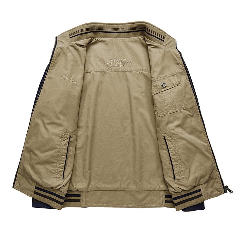 Новая мужская повседневная куртка, куртка большого размера с воротником-стойкой, мужская молодежная двусторонняя куртка большого размера, одежда